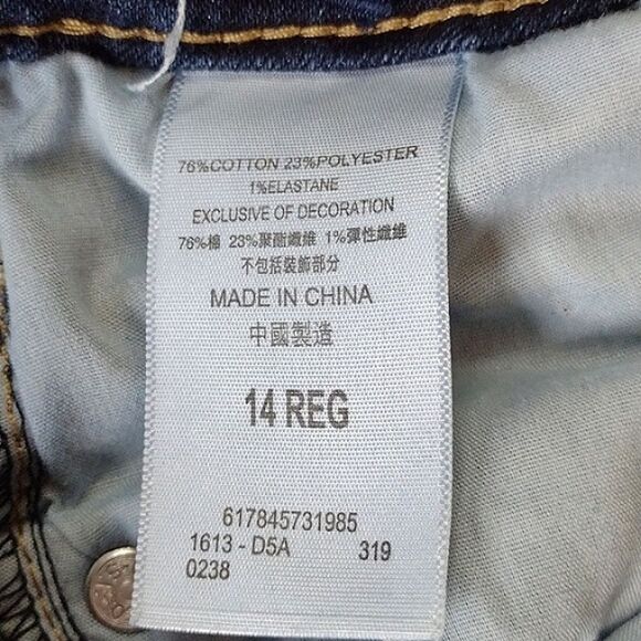 Levi's 711 Skinny Dark Denim 5 Pocket Jeans Size 14 Regular - Picture 6 of 12